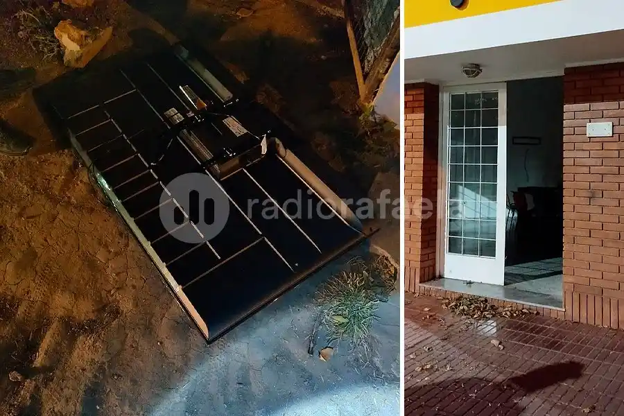 Esta madrugada: llevaba un tele robado, cuando lo vieron lo intentó descartar, pero terminó detenido