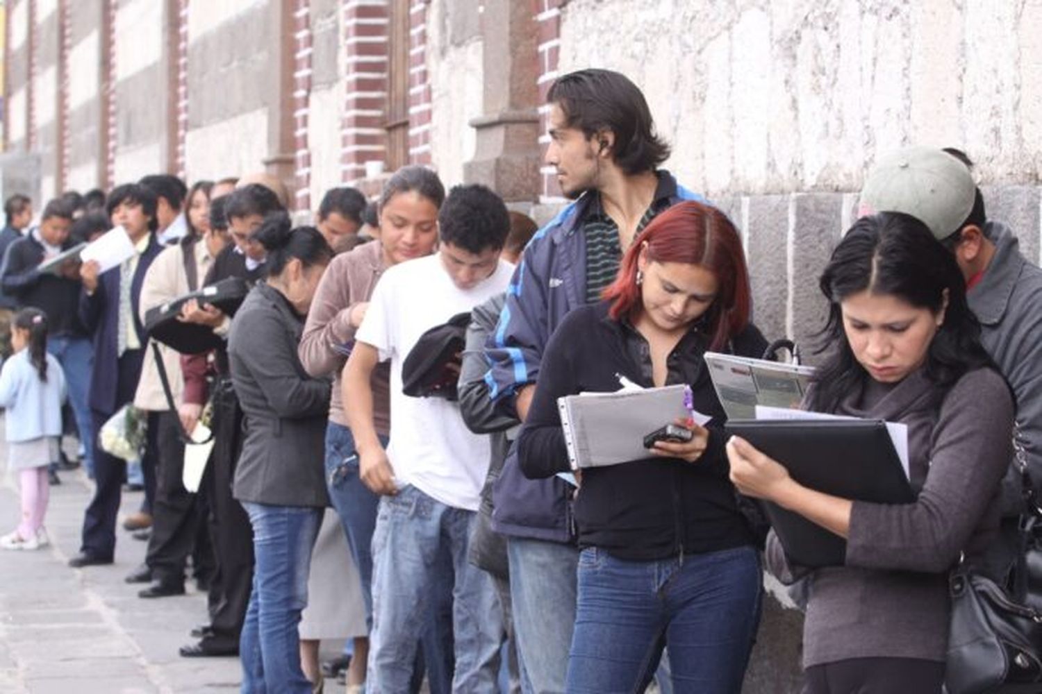 Trabajadores desempleados.