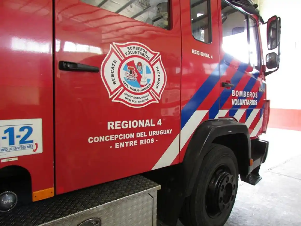 C. del Uruguay: la explosión de un celular generó un incendio en una vivienda