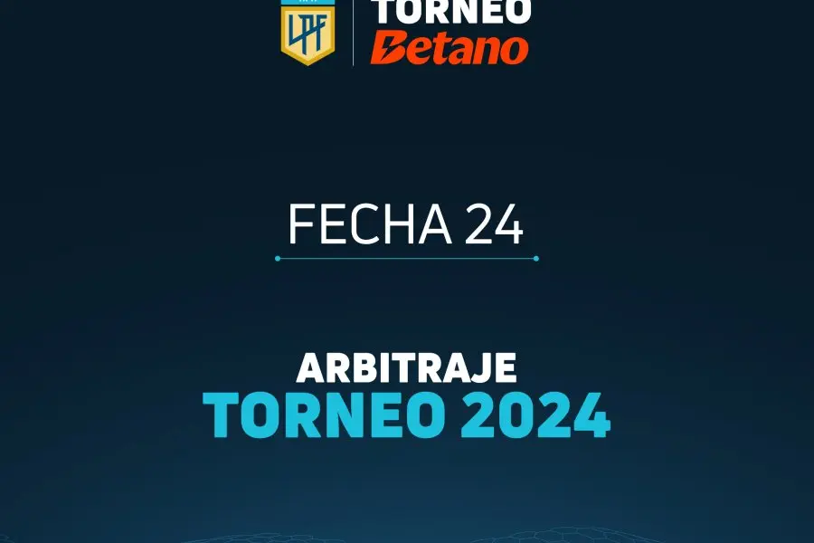Árbitros confirmados para los encuentros pendientes de la fecha 24