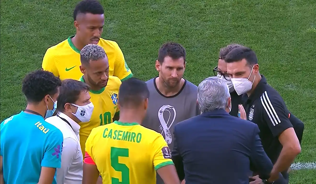 Brasil-Argentina terminó en una insólita suspensión