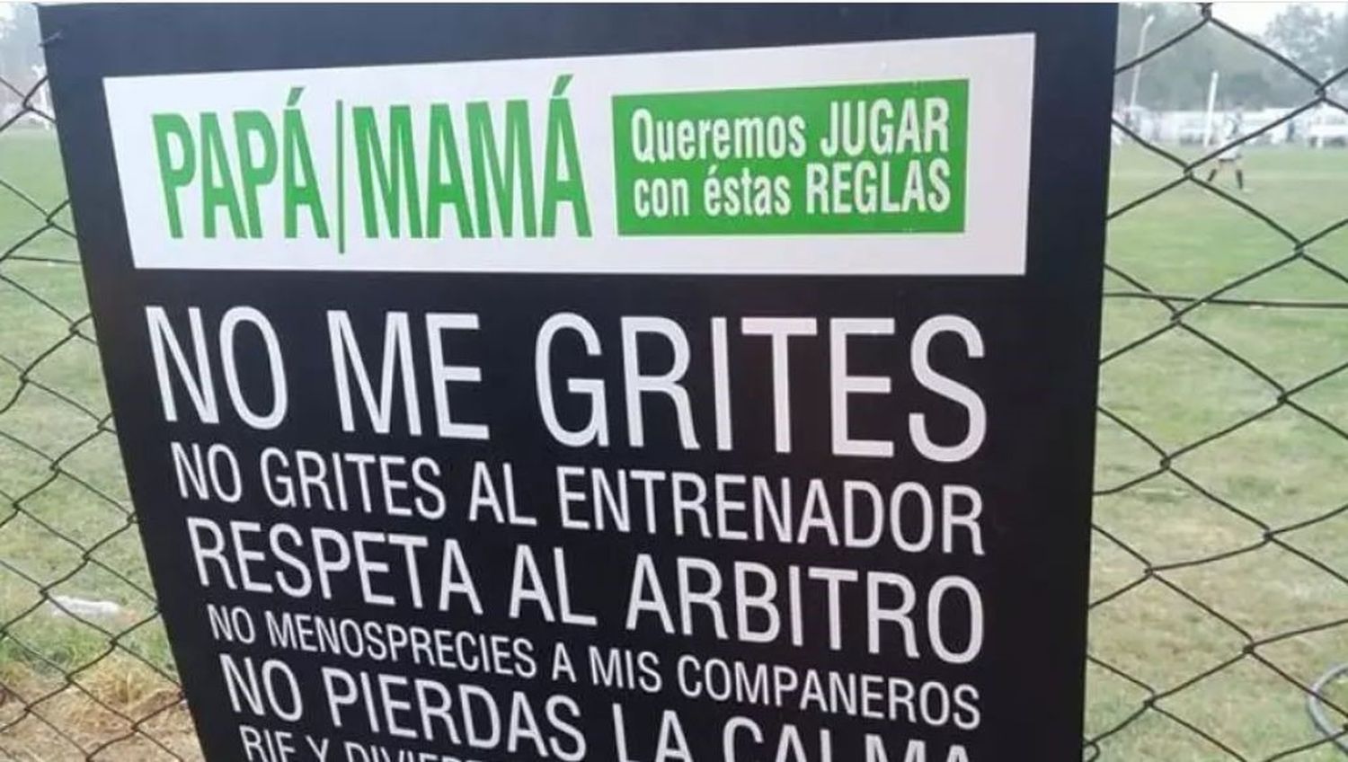 “No me grites”: Los clubes deportivos deberán exhibir cartelería para que los padres no presionen a los chicos  