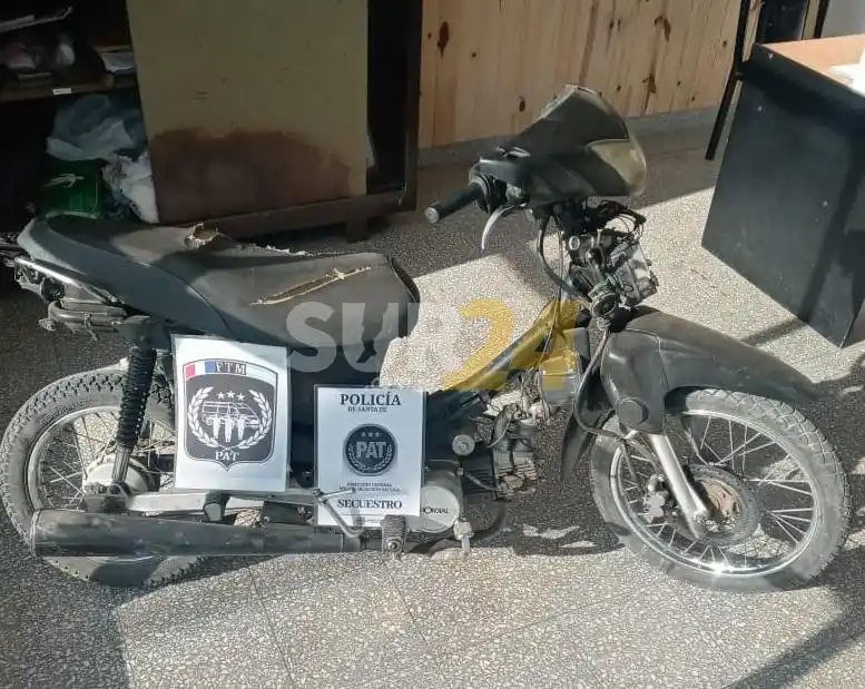 Las PAT recuperaron una moto robada en Murphy
