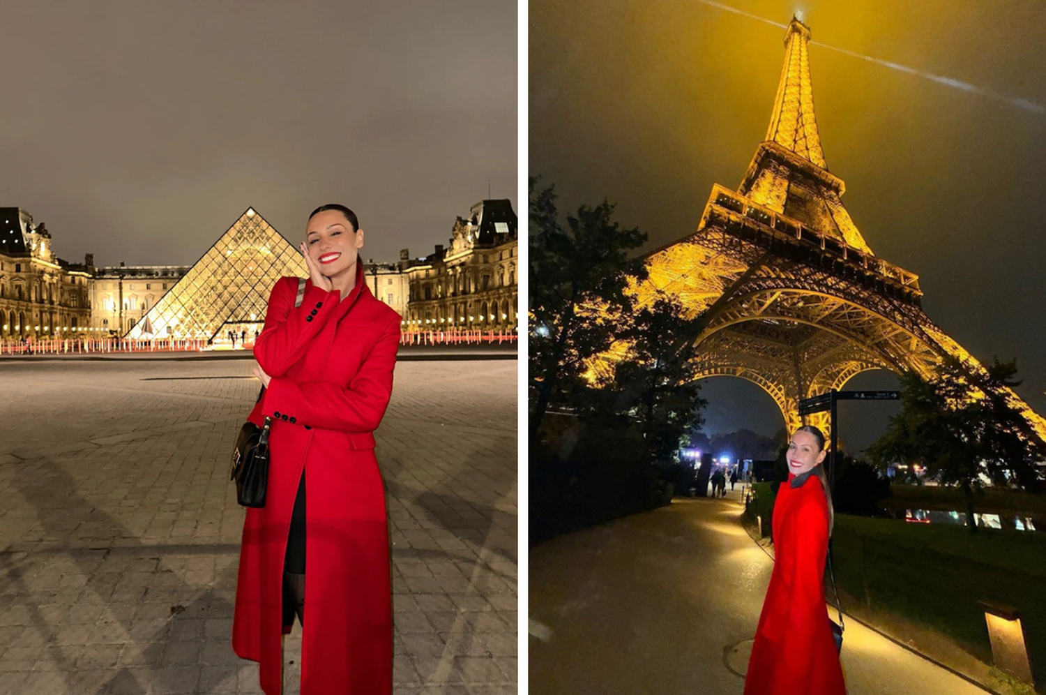 La modelo está de vacaciones en la "ciudad de las luces".