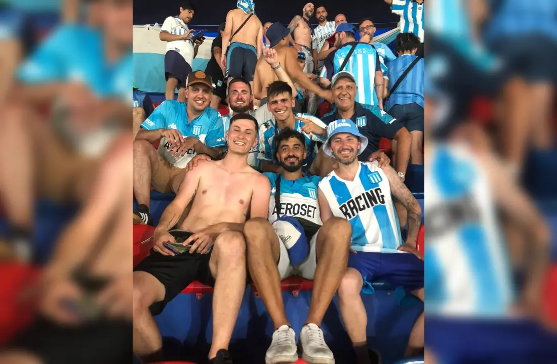Un grupo de sampedrinos vivió de cerca la coronación de Racing en Paraguay.