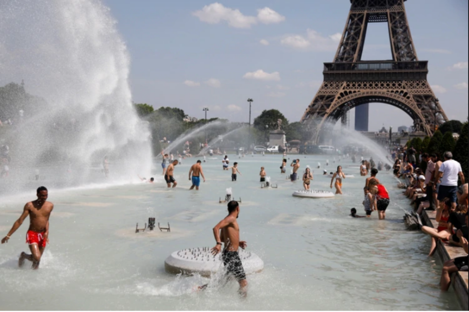 Paris en la ola de calor del año 2022.