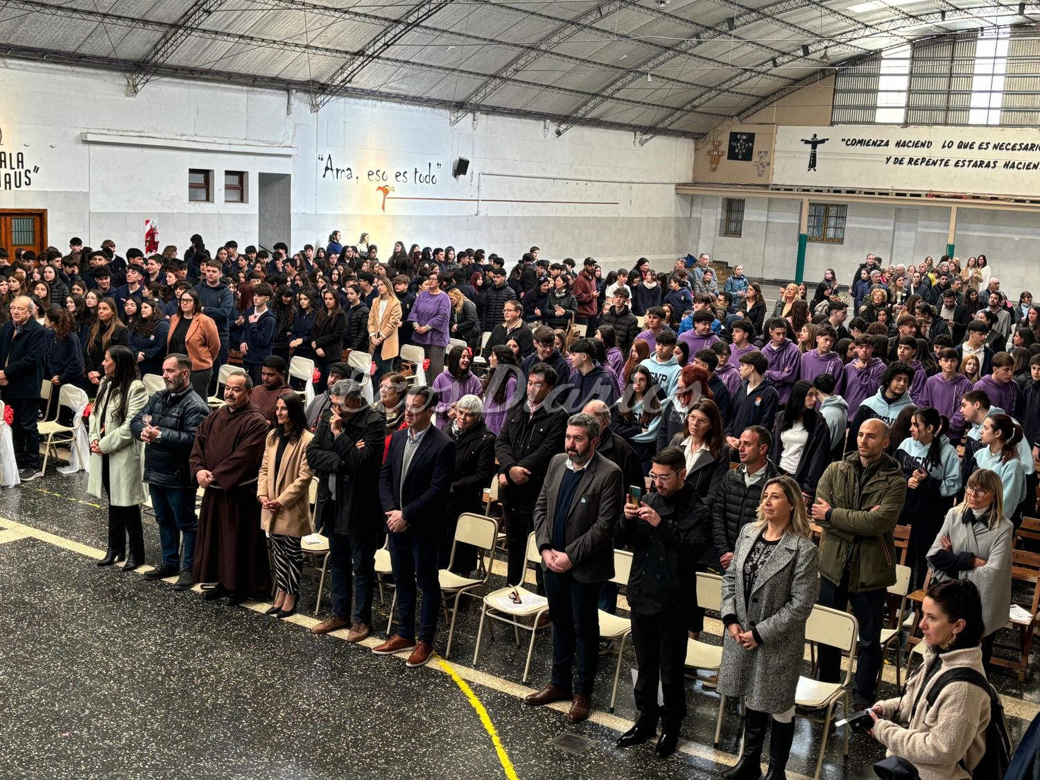 Presentes en el acto