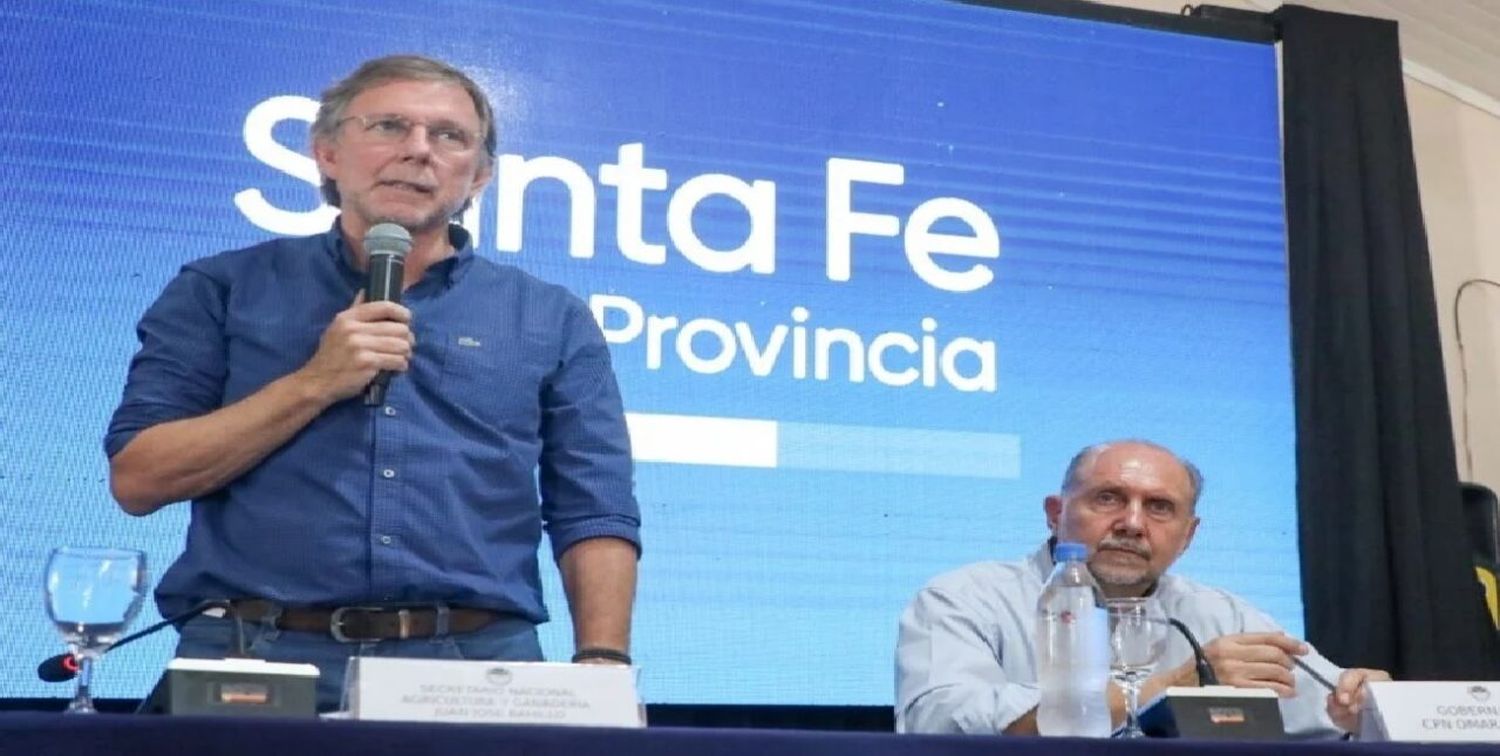 Bahillo trajo $ 1.300 millones para que Santa Fe use «a discreción» en asistencia por sequía