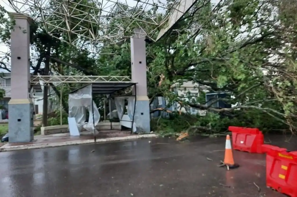 Fuerte temporal e intensas lluvias afectaron seis localidades de Corrientes
