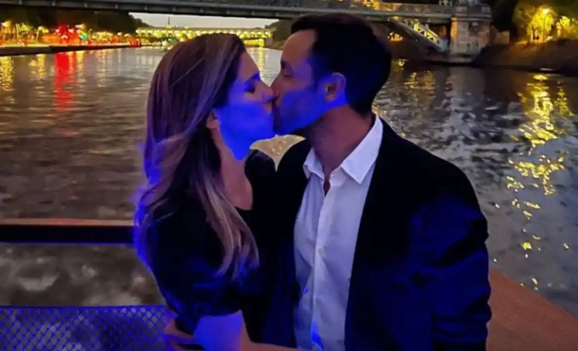 Luciano Pereyra y su pareja