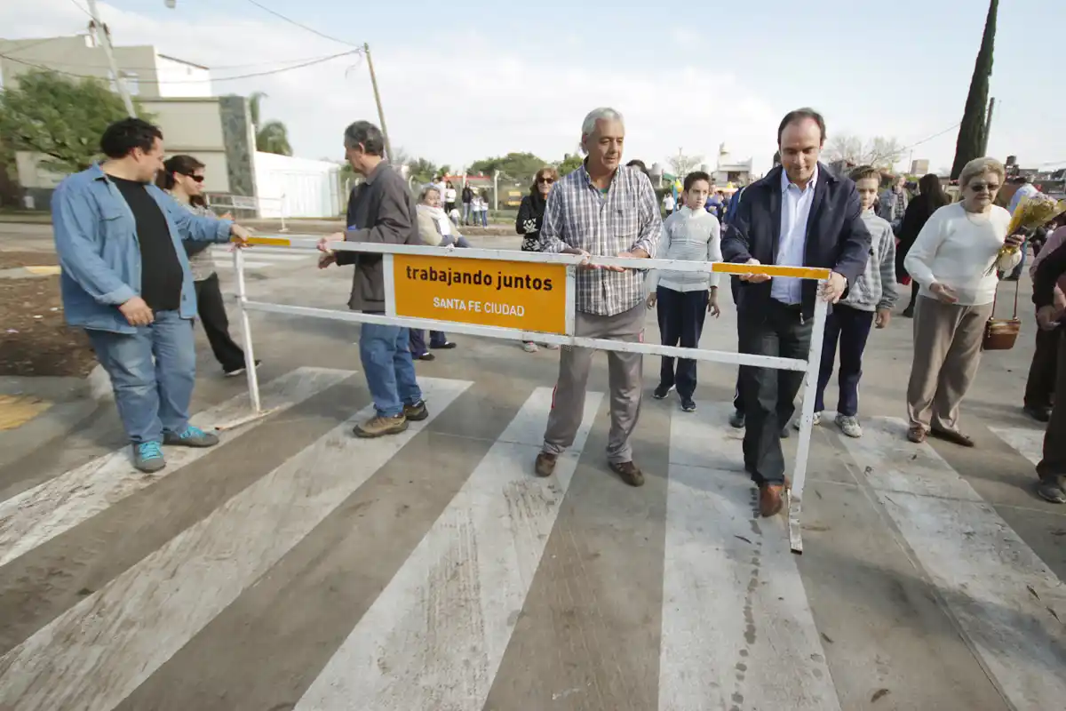 Se habilitaron las obras de pavimento definitivo de dos cruces de calle