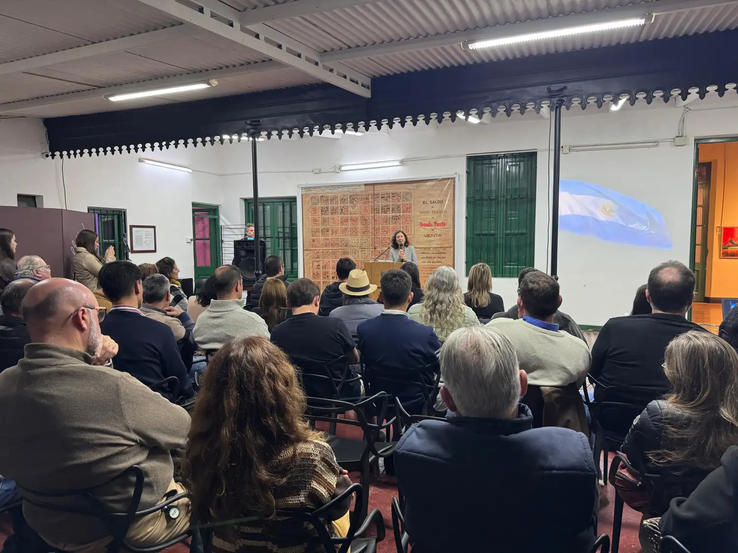 La senadora durante la presentación en la Casa Museo.
