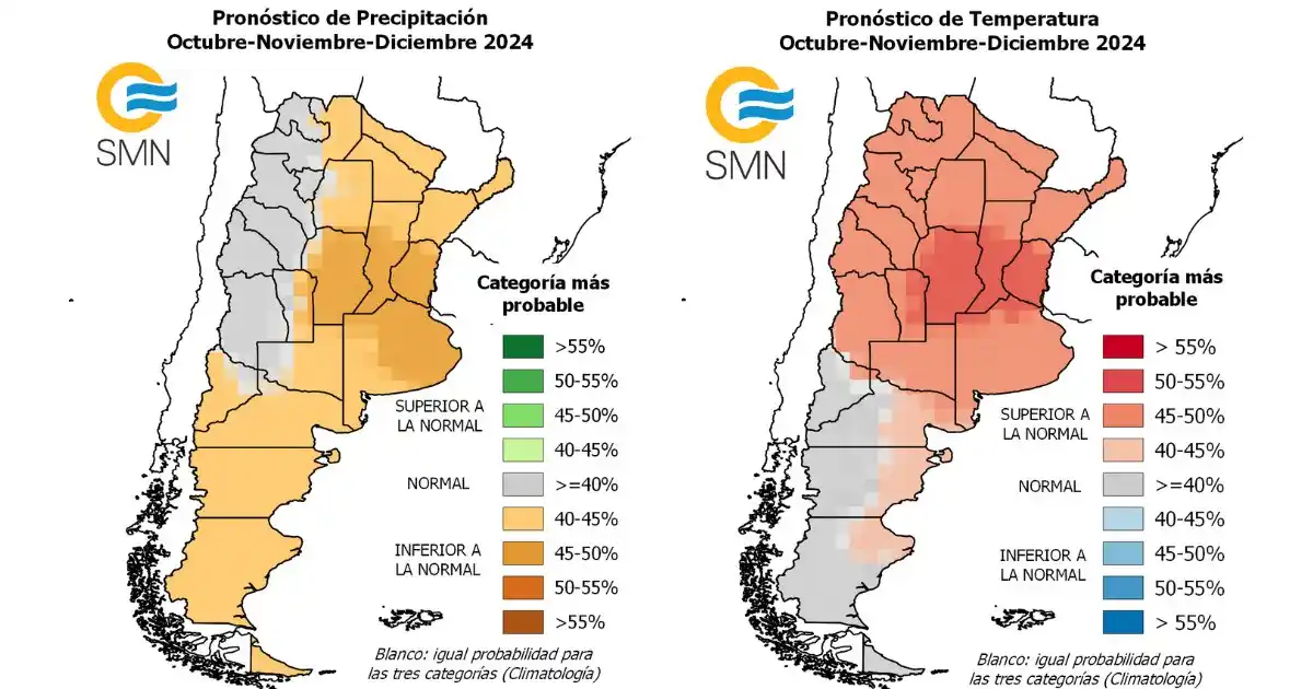 Clima octubre diciembre 2024