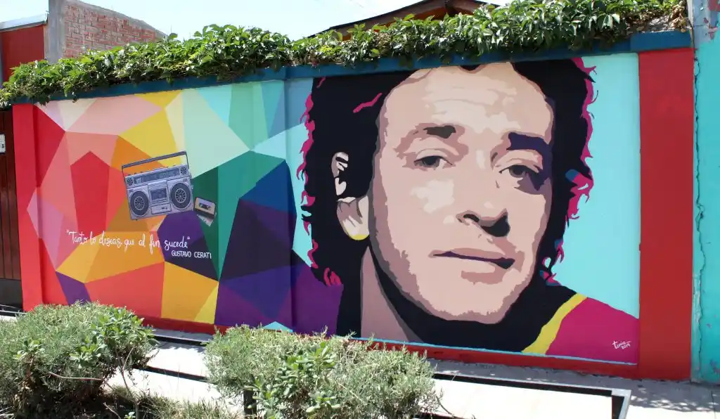 Extraordinario mural realizado a Gustavo Cerati en Chile