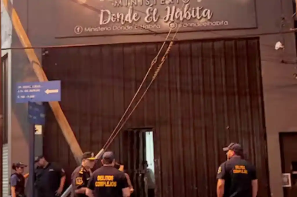 Se hicieron allanamientos en el templo del Ministerio Donde Él habita, en La MatanzaPolicía Bonaerense