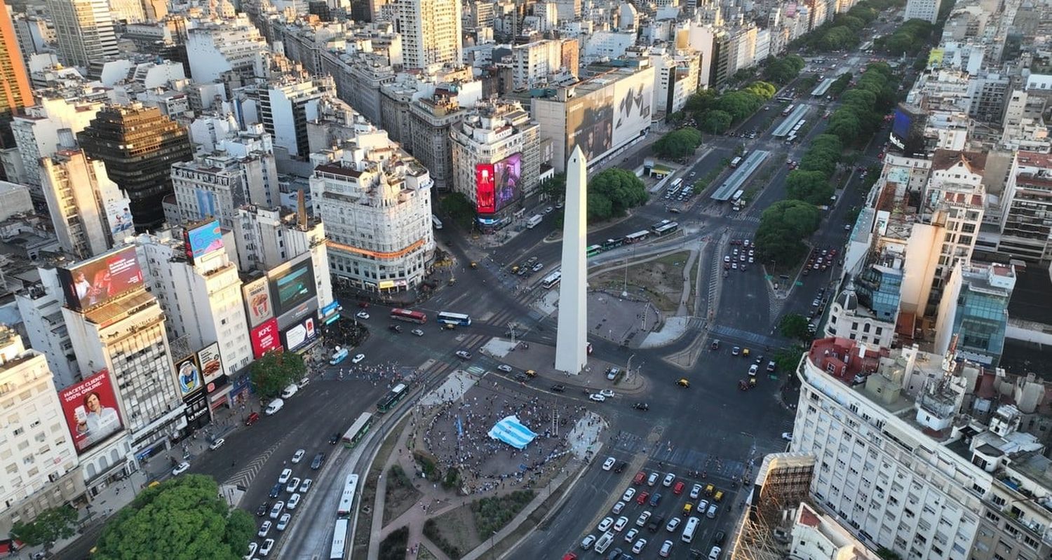 El Obelisco se prepara para recibir a los campeones del mundo