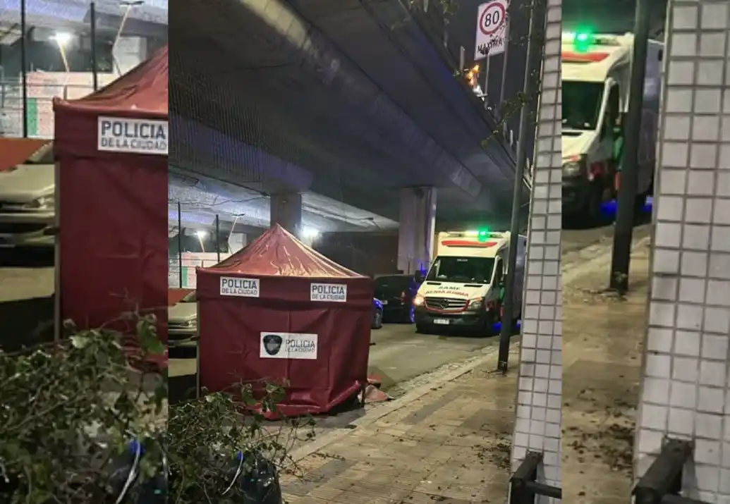 Motociclista murió tras chocar en la Autopista 25 de Mayo y caer en una cancha de fútbol 5