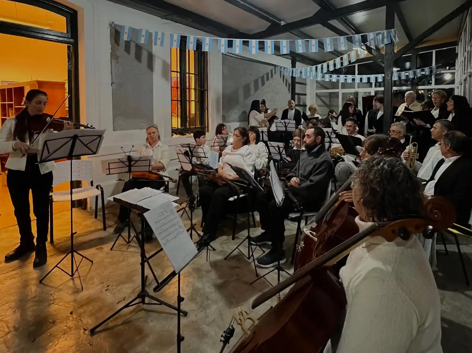 La Orquesta Independiente y Amigos de la Lírica estuvieron presentes el sábado 11 de julio