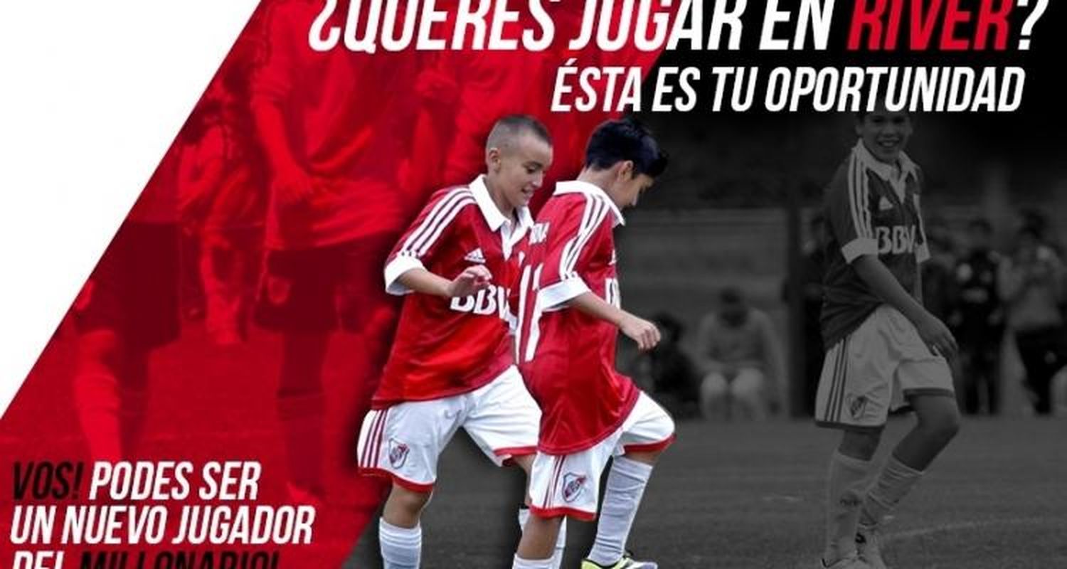 La prueba de futbolistas por WhatsApp que hace River llegó a San Pedro promocionada por la Dirección de Deportes