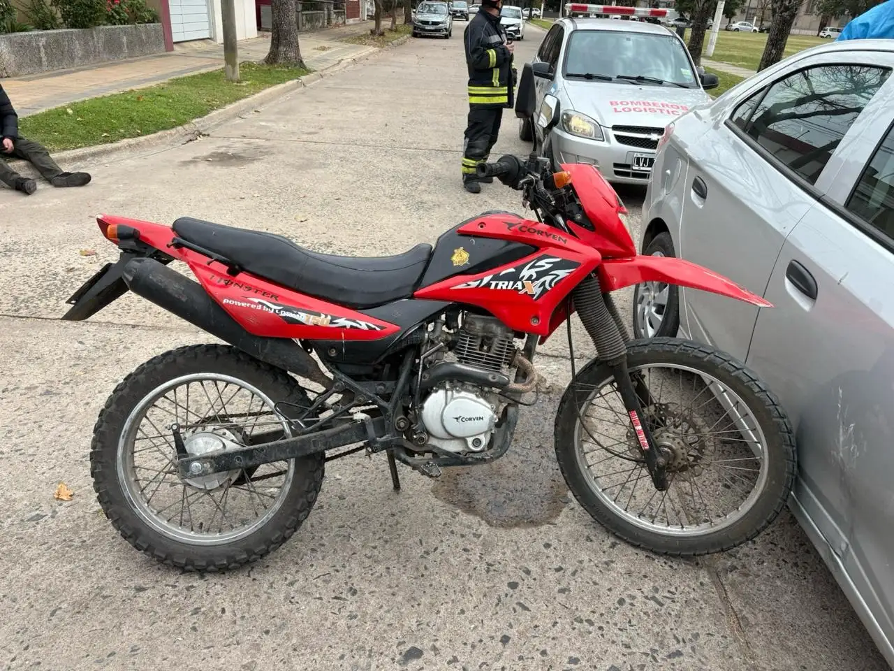 Colisión en el cruce de 25 de Mayo y Dorrego. Foto: BVVT