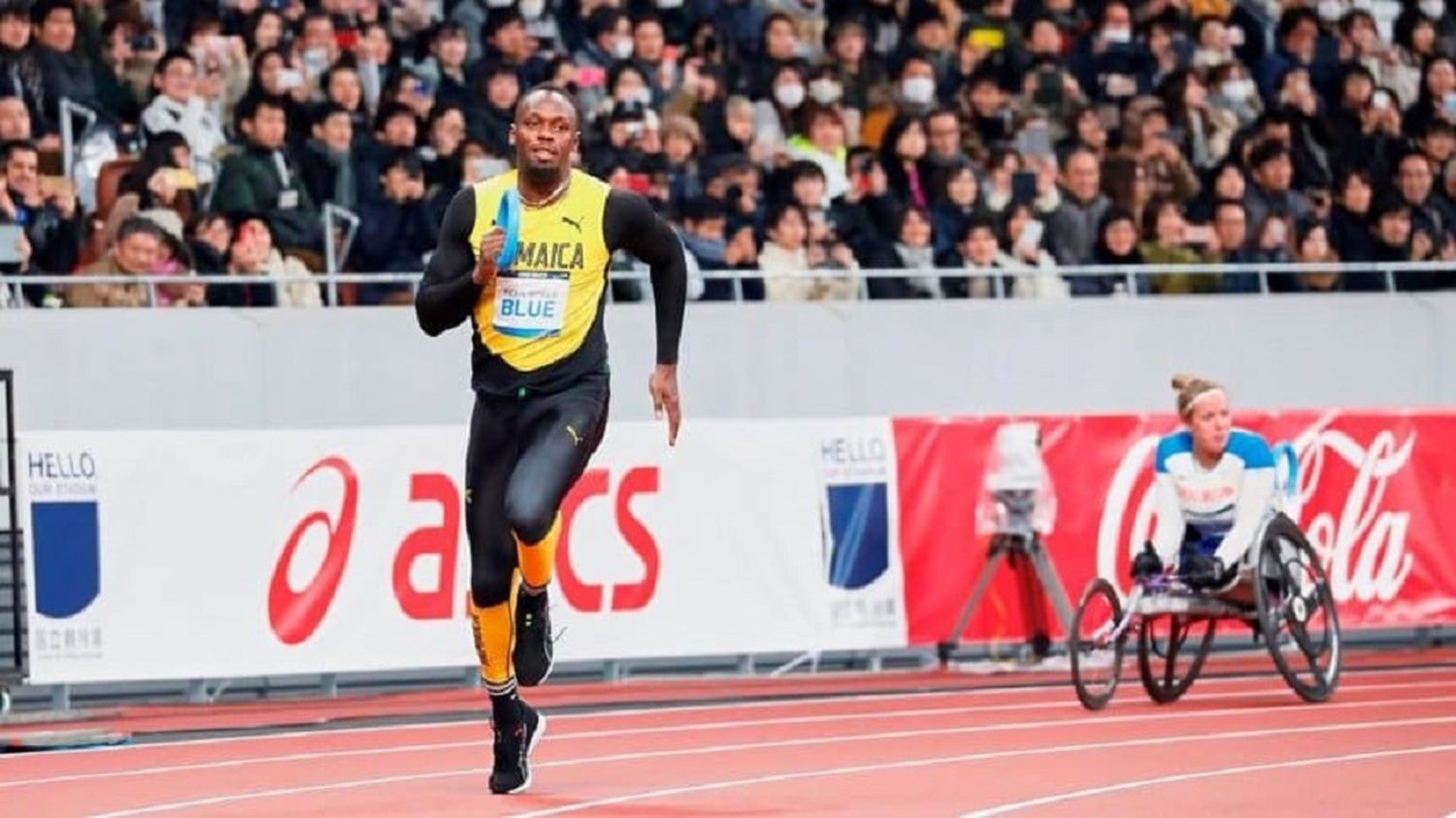 Usaín Bolt volvió a correr, pero con unos cuantos kilos de más