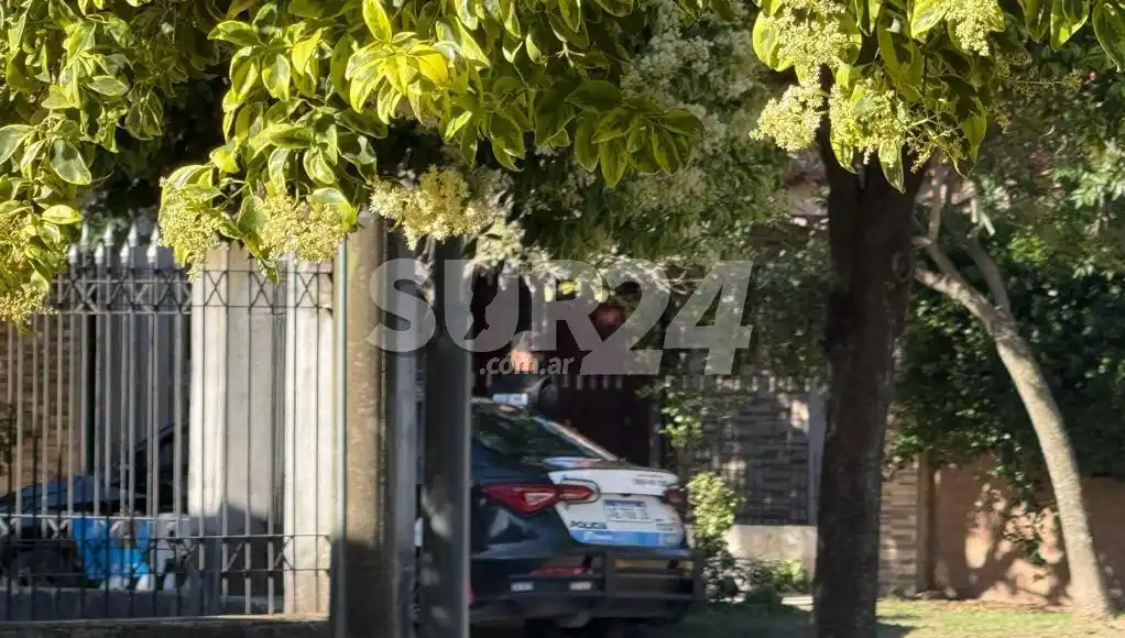 Uno de los allanamientos que se llevaron adelante en la jornada de ayer.