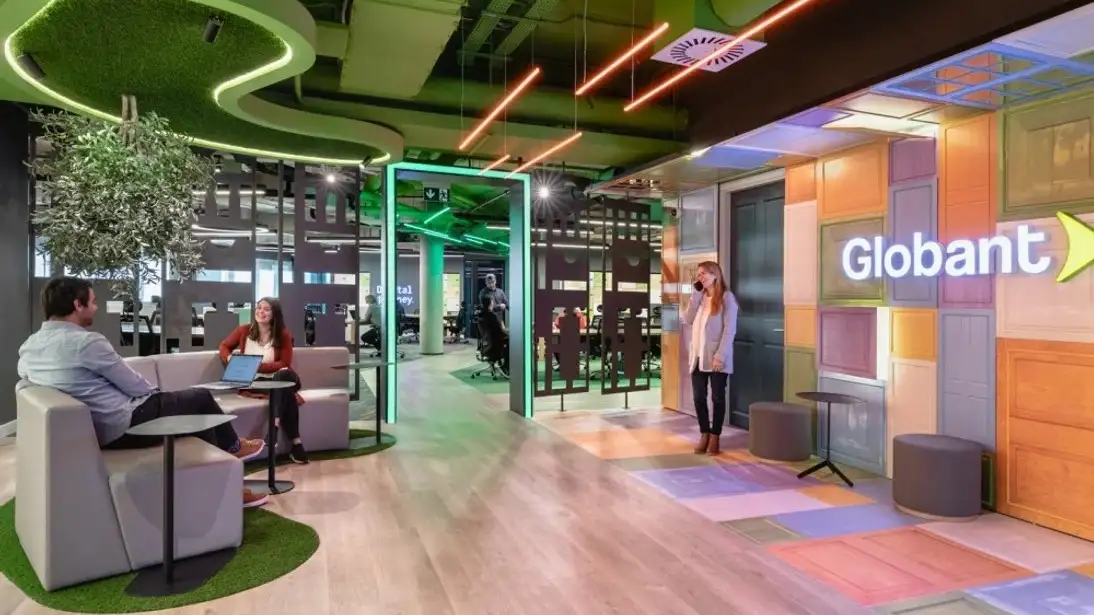 Fuerte caída de las acciones de Globant.