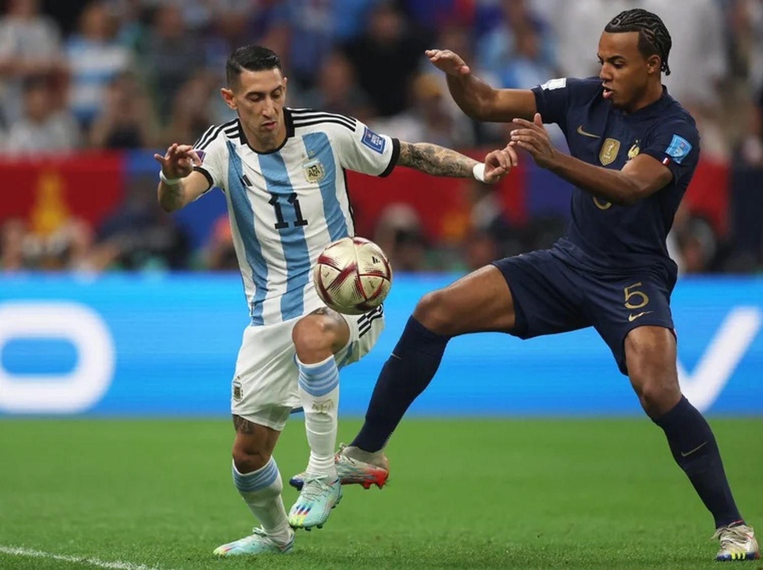 Final del primer tiempo: Con goles de Messi y Di María Argentina le saca ventaja a Francia