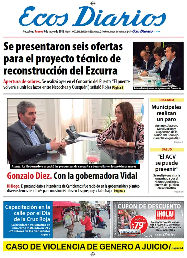 Tapa del 9 de mayo de 2019