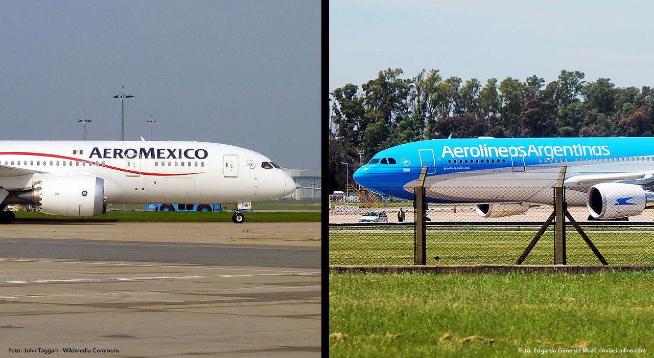 Nuevo acuerdo de código compartido entre Aerolíneas Argentinas y Aeroméxico