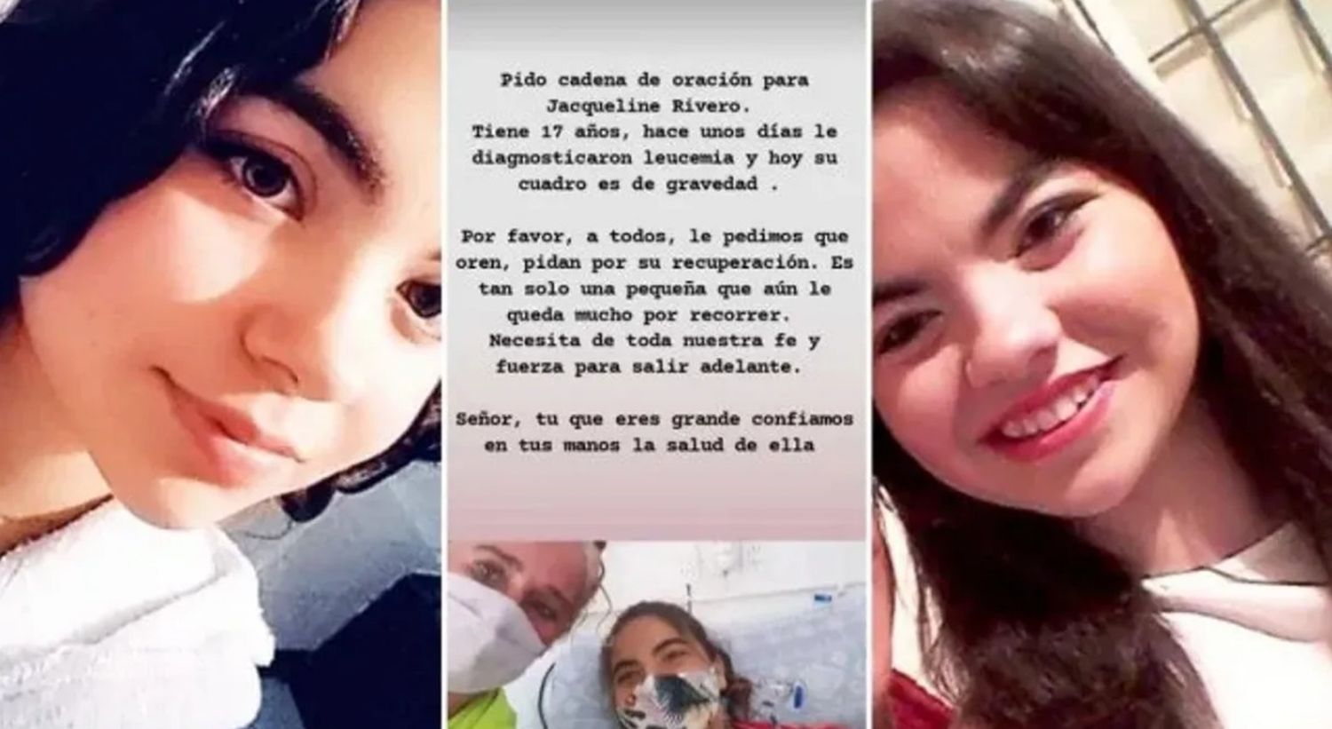 Una joven lucha por su vida: piden oraciones y quiere llegar al Padre Ignacio