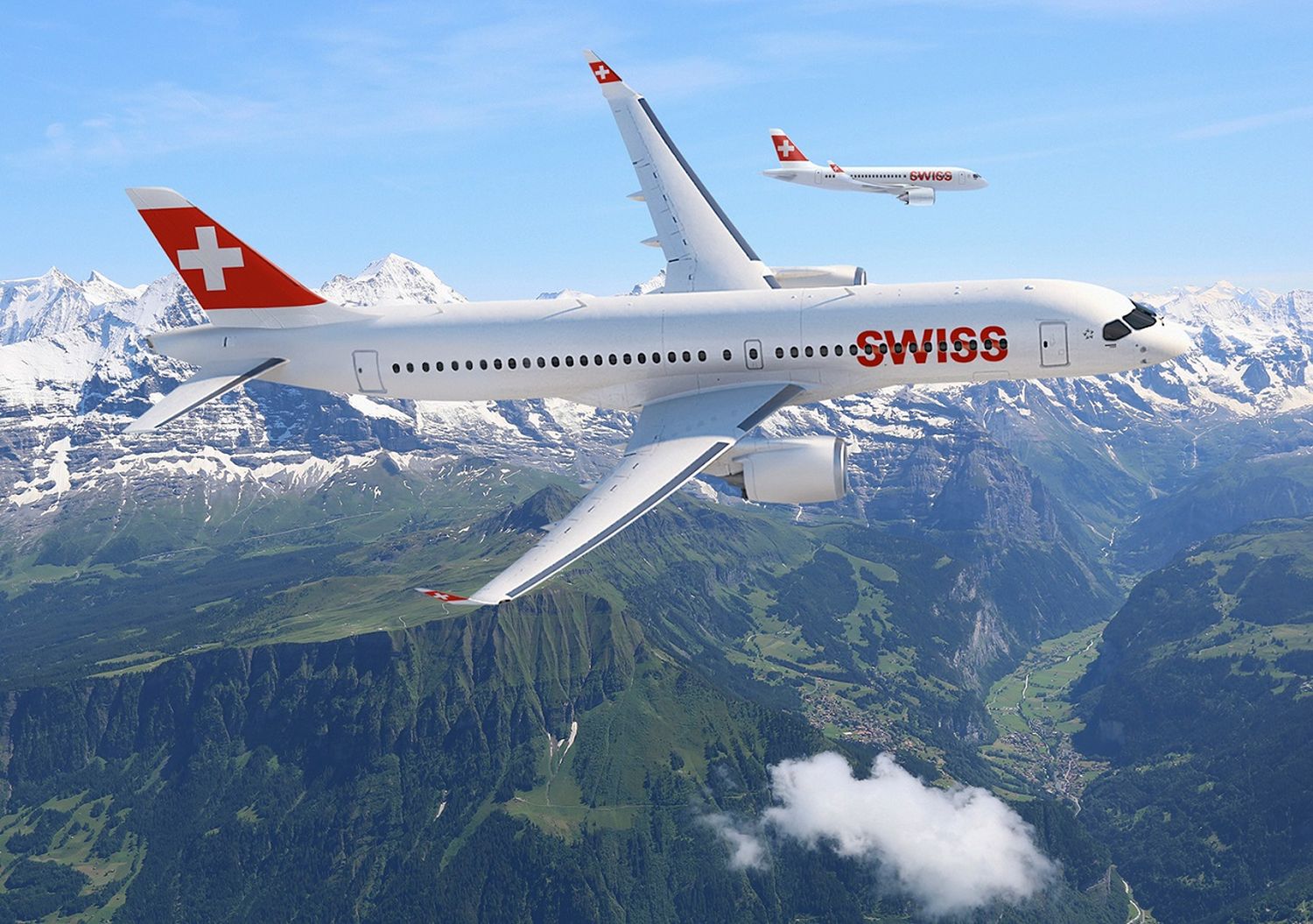 SWISS recibió su primer Bombardier CS300