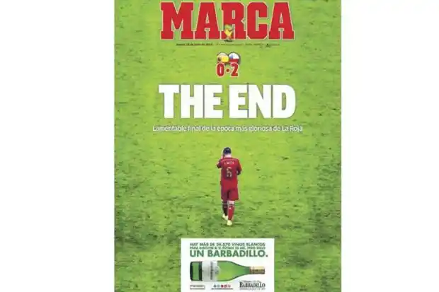 Los diarios españoles destrozaron a los de Del Bosque tras la eliminación 