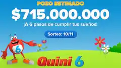 El Quini 6 pondrá en juego $715 millones: de cuánto es el pozo en cada modalidad