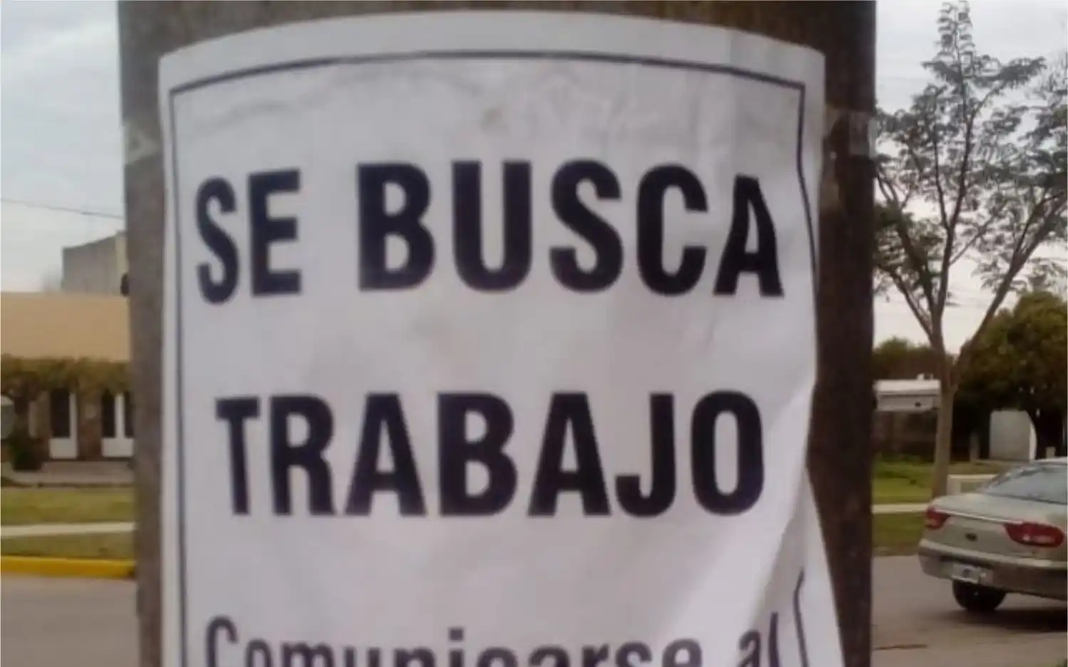 Un joven de 21 años salió a empapelar Baradero con afiches en busca de trabajo