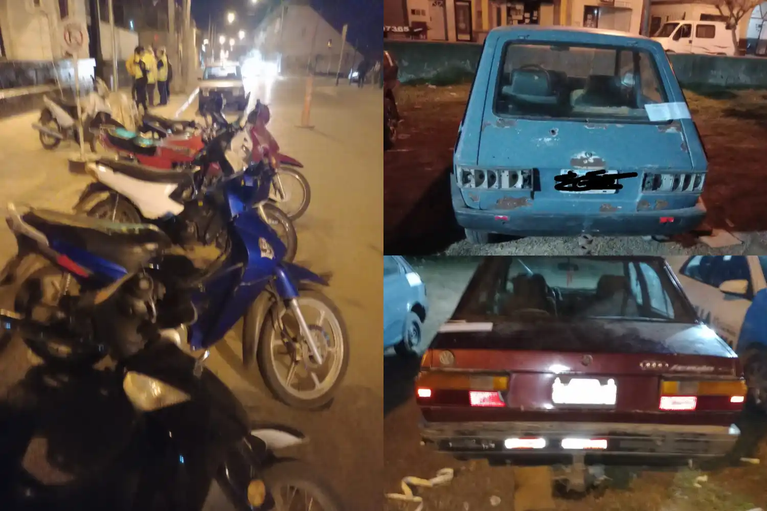 vehículo secuestrados tránsito motos autos