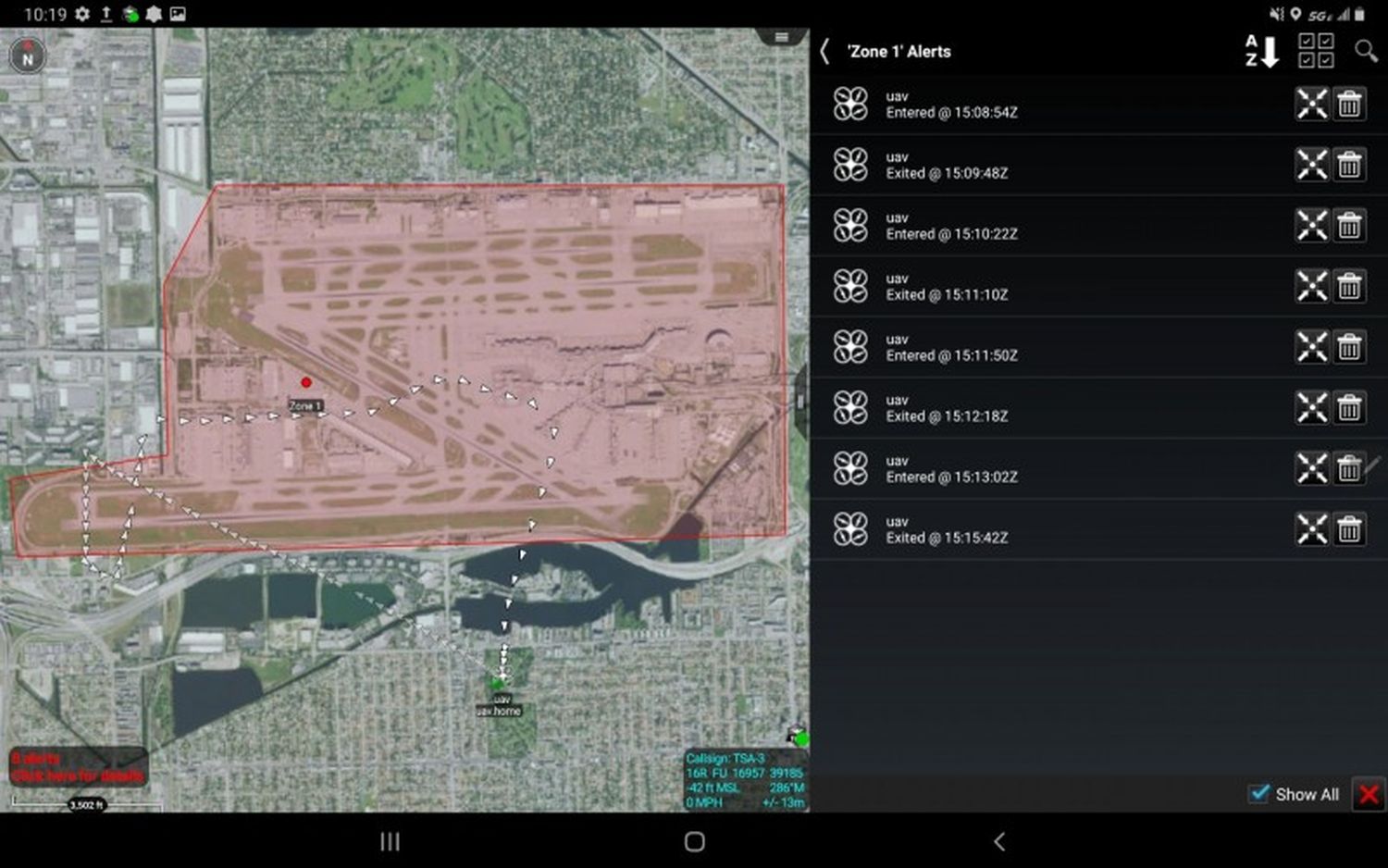 Inician prueba de sistema de detección de drones en el aeropuerto de Miami