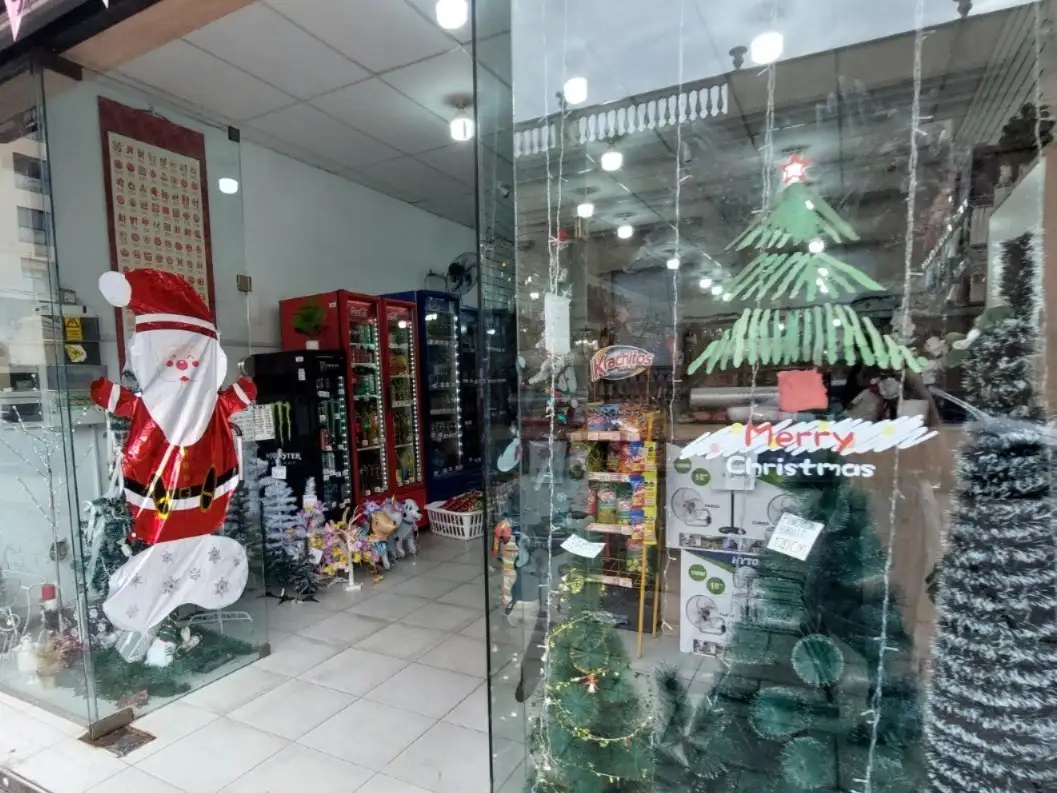 Vidriera navideña