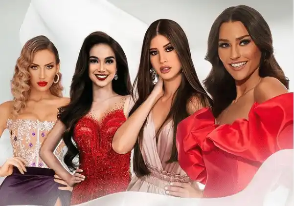 Lindsey Coffey junto con sus finalistas. Foto: Instagram Miss Earth