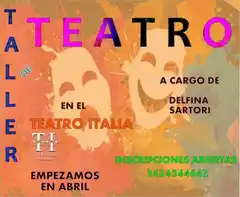 El Teatro Italia tendrá talleres para adultos