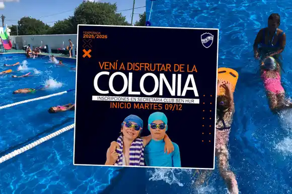 ¡Disfrutá de la colonia en Ben Hur! Inscripciones abiertas para la temporada 2025/2026