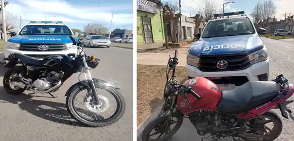 Ocho motos y un detenido por resistencia a la autoridad en distintos operativos