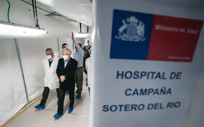 Piñera admitió que la capacidad hospitalaria está “cerca del límite”
