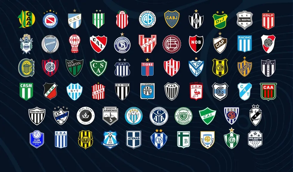 Los 64 equipos en competencia