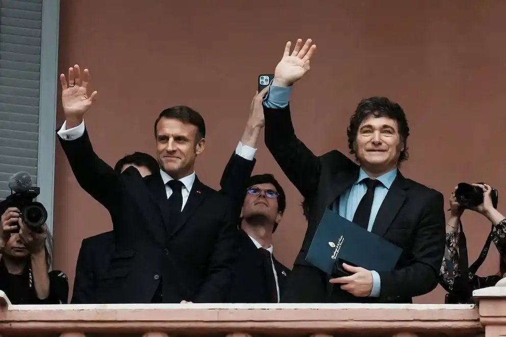 Milei recibió a Macron, que anticipó que no firmará el acuerdo de la UE con el Mercosur