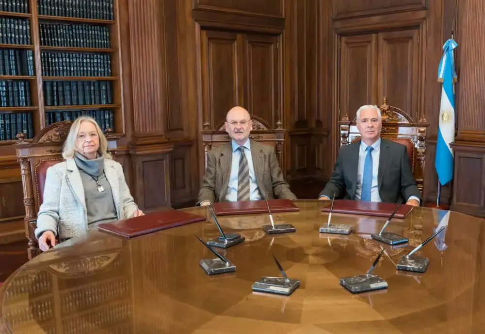 Kogan, Soria y Torres, los ministros de la Corte bonaerense en funciones.