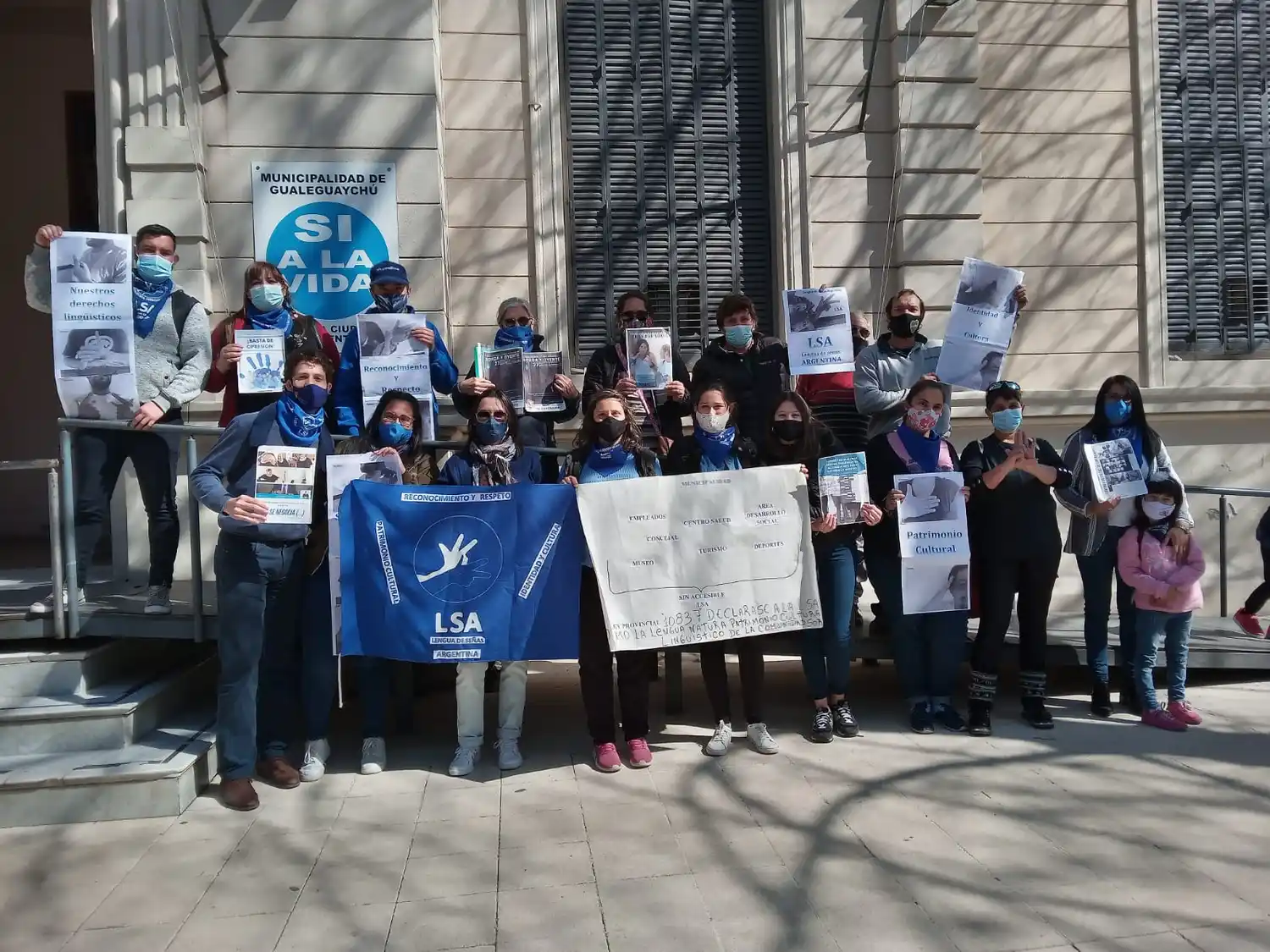 La comunidad sorda pidió que se cumpla el convenio de accesibilidad en el Municipio