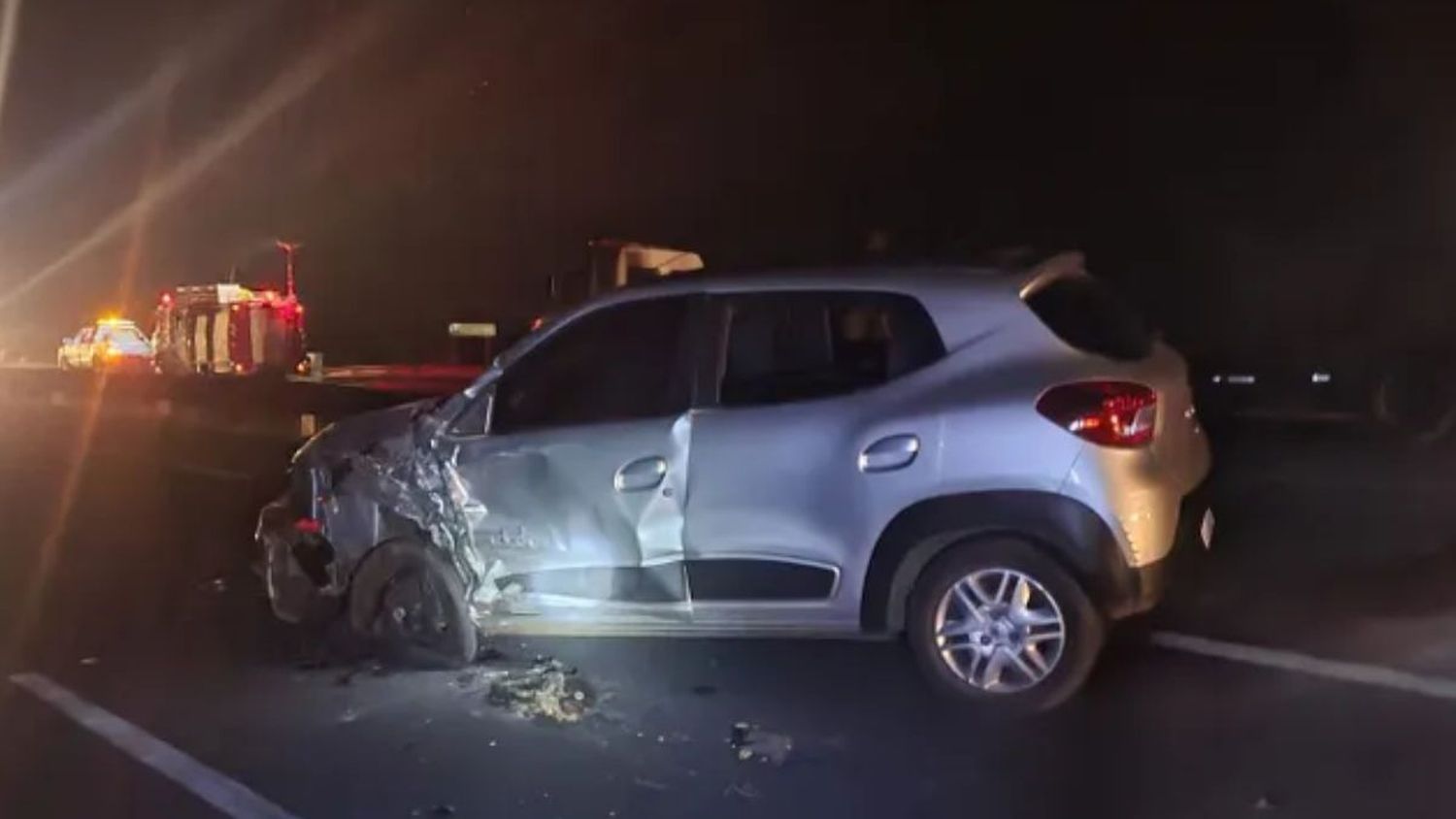 Choque múltiple en Ruta 12, a la altura de Brazo Largo
