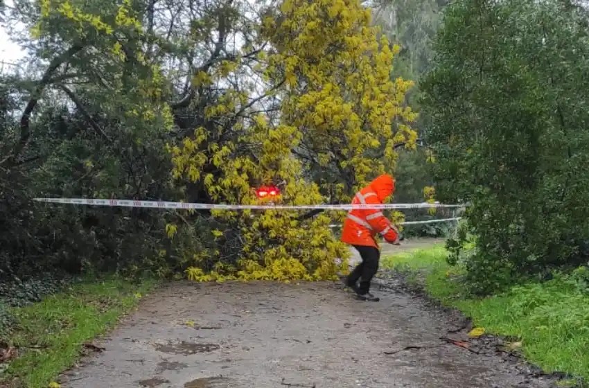 Se espera lo más fuerte del temporal (foto archivo)