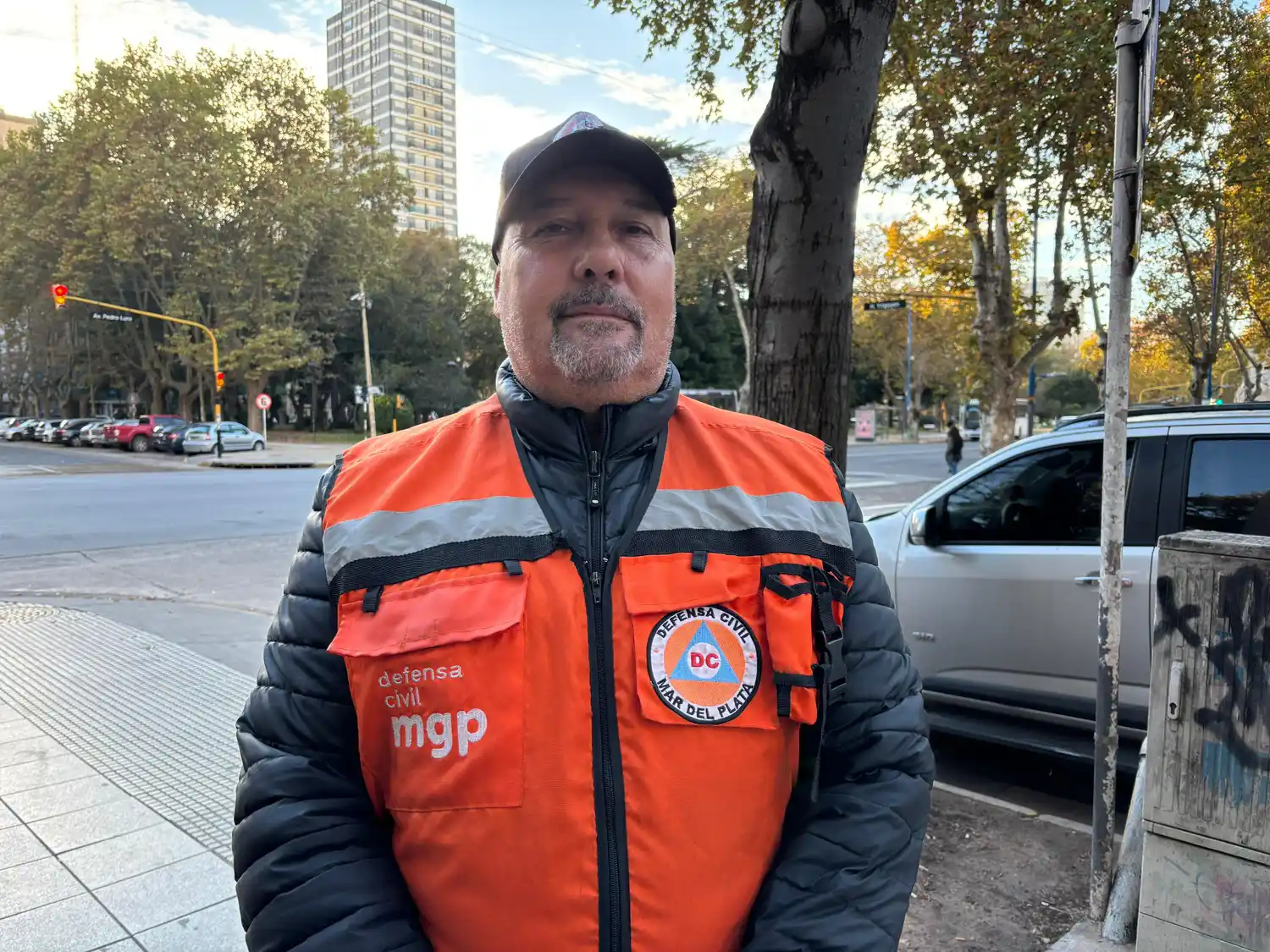 Alfredo Rodríguez, el titular de Defensa Civil Mar de Plata.